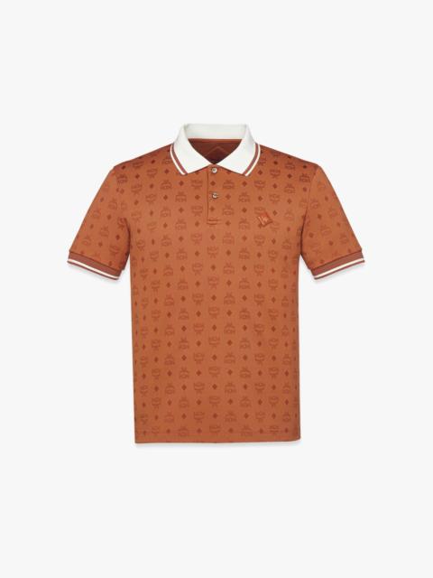MCM Piqué Polo in Monogram Jacquard