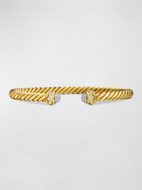 DAVID YURMAN 4.5mm Renaissance Cablespira Bracelet in 18K Gold