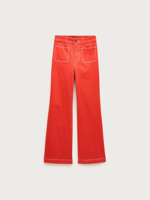 J.CREW Charley kickout cropped pant in chino