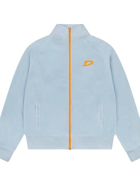 DENIM TEARS Velour Warmup Jacket "Light Blue" DT516