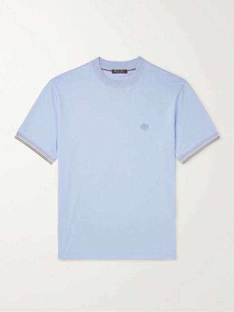 Loro Piana Logo-Embroidered Cotton-Jersey T-Shirt