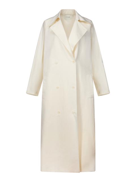 FFORME Orly Unstructured Cotton-Silk Trench Coat off-white
