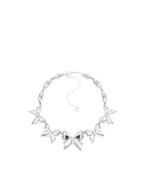 SHUSHU/TONG × YVMIN bow-detail necklace