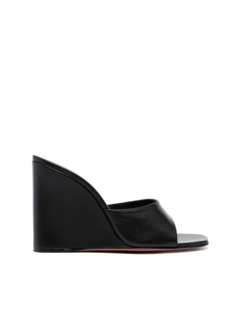 Amina Muaddi Lupida 110mm wedge mules