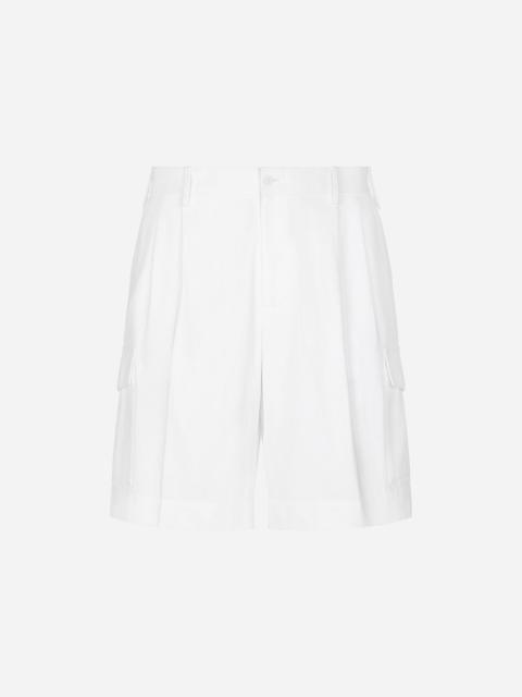 Dolce & Gabbana Gabardine shorts with side pockets
