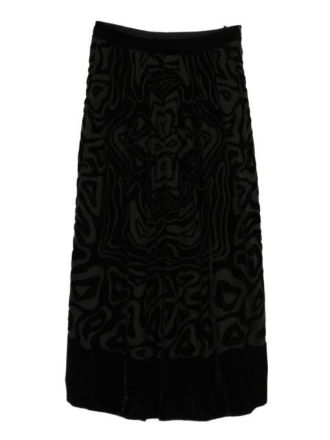 ULLA JOHNSON Valleta patterned skirt