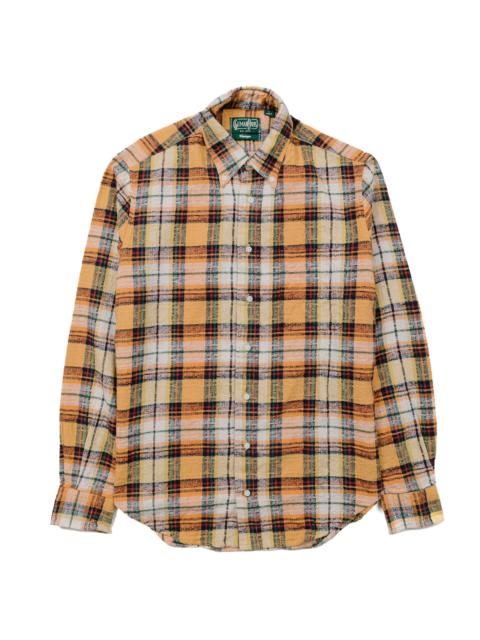 Gitman Vintage Orange Broken Dobby Plaid Shirt