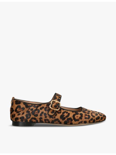 Sam Edelman Michaela leopard-print leather ballet flats