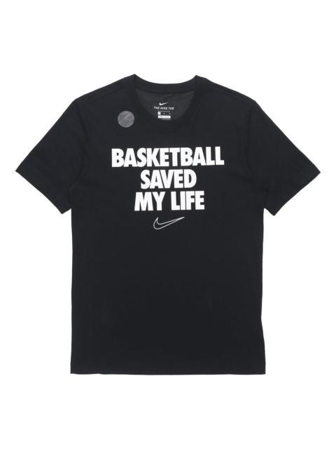 Nike Nike Casual Sports Basketball Round Neck Short Sleeve Black CD1132-010