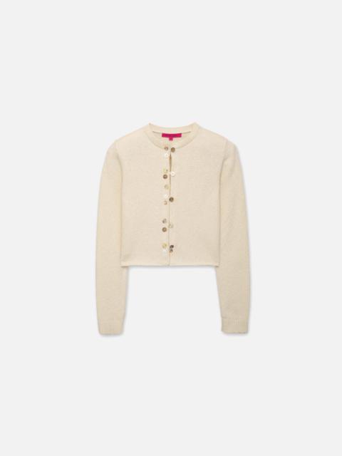 The Elder Statesman NORA LITE CREW CARDIGAN