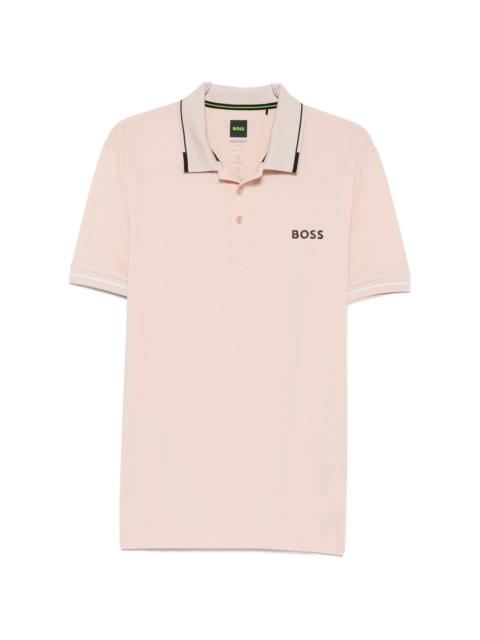 BOSS Boss Logo-print Short-sleeve Polo Shirt