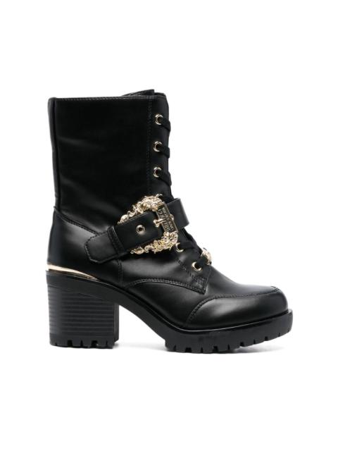 VERSACE JEANS COUTURE 70mm logo-plaque ankle boots