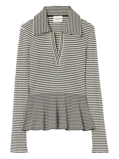 Claudie Pierlot striped long-sleeve top