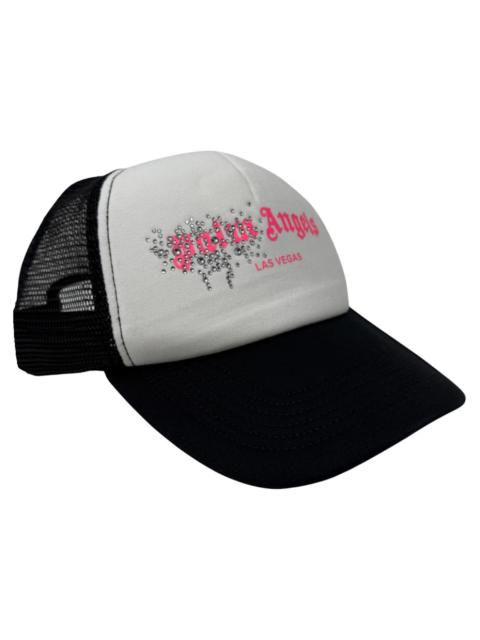 Palm Angels Palm Angels Rhinestone Las Vegas Trucker Cap Black/White/Pink