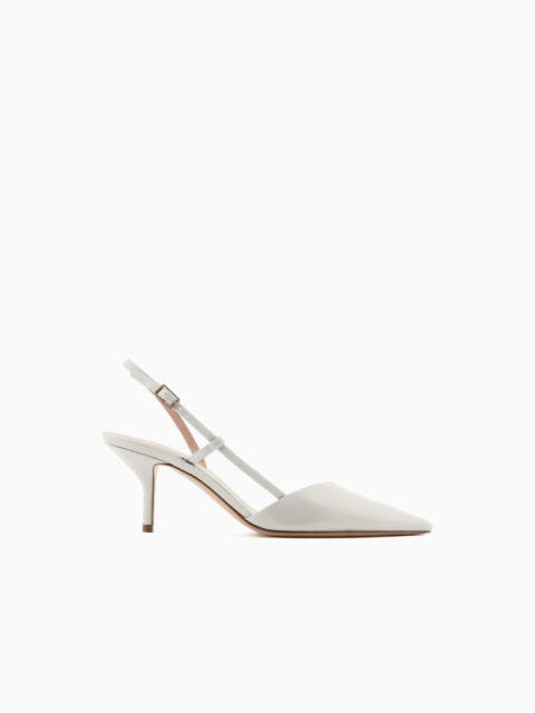 GIORGIO ARMANI Leather slingbacks