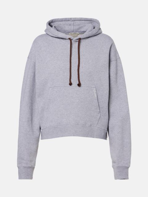 JW Anderson Cropped cotton hoodie