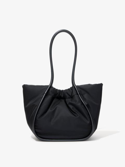 Large Ruched Tote in Puffy Nylon