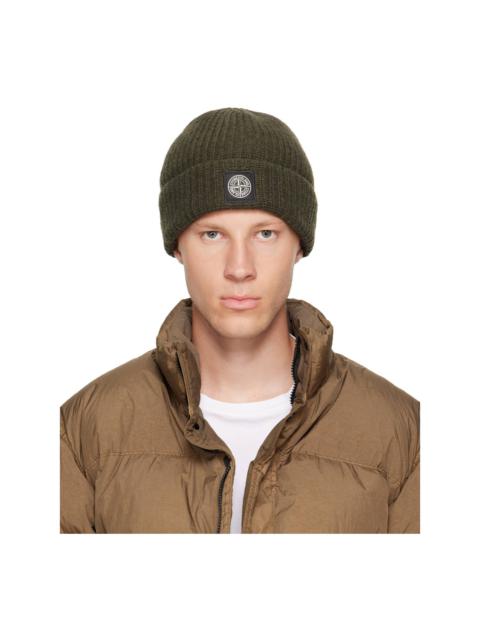 Stone Island Green N100012 Light RWS Geelong Wool Beanie