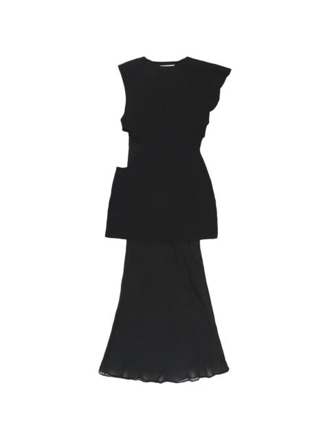 CHRISTOPHER ESBER panelled sleeveless midi dress