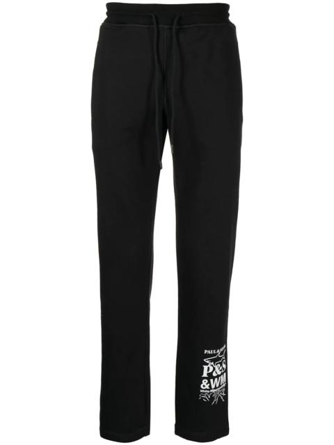 White Mountaineering logo-print cotton sweatpants