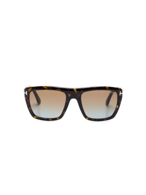 TOM FORD Alberto tortoiseshell-effect sunglasses