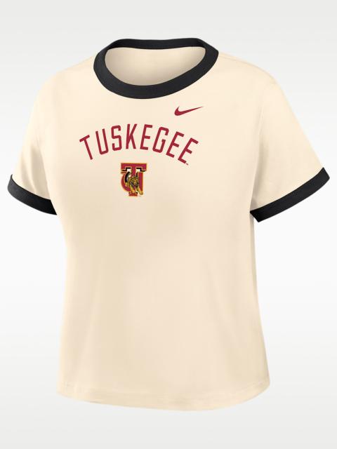 Nike Nike College (Tuskegee University) Women's Cropped Ringer T-Shirt