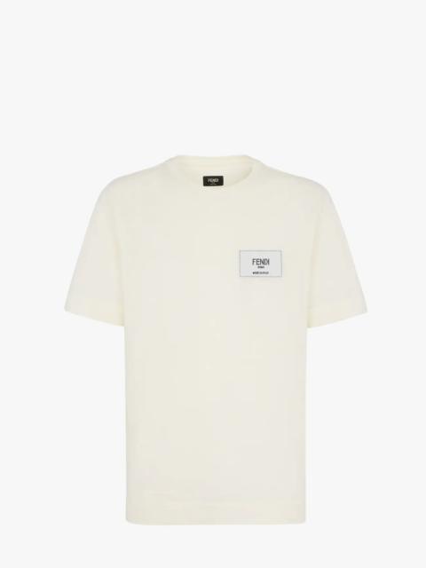 FENDI Beige jersey T-shirt