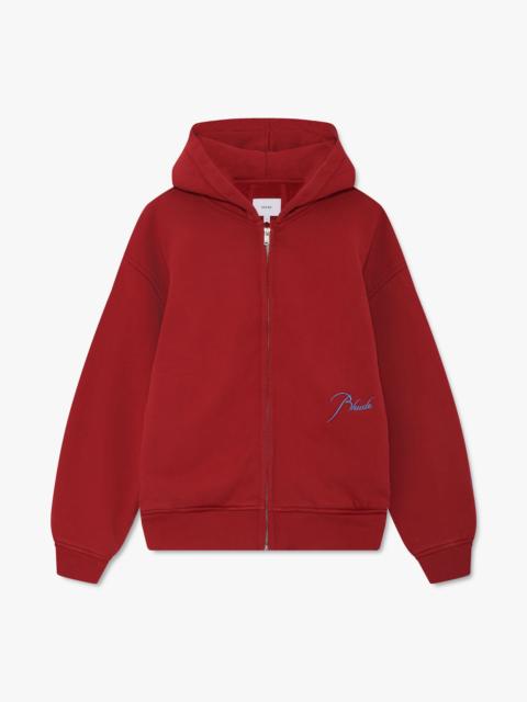 Rhude CLASSIQUE FULL ZIP HOODIE