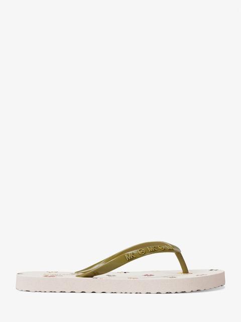 MICHAEL KORS Floral Printed Flip Flop