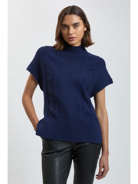 KAREN MILLEN Cable Knit Tank Jumper
