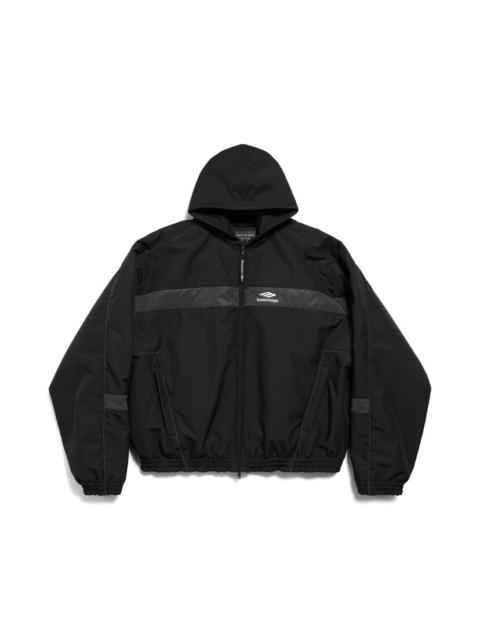 BALENCIAGA Men's 3b Sports Icon Ski Tracksuit Parka in Black
