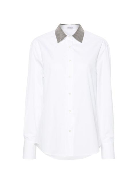 Brunello Cucinelli Monili-collar shirt