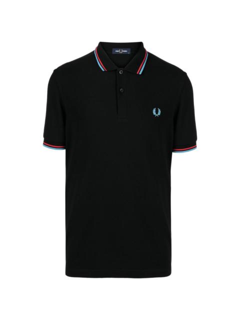 embroidered-logo polo shirt