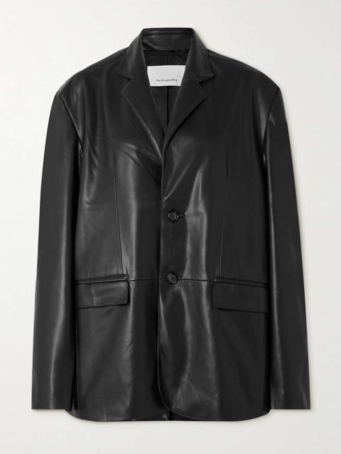 The Frankie Shop Olympia faux leather blazer