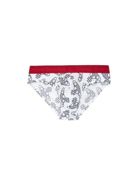 Vivienne Westwood White Orb Briefs