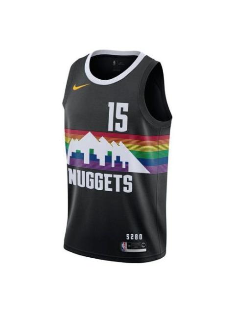Nike Men's Nike NBA City Limited SW Fan Edition 19-20 Season Denver Nuggets Jokic No. 15 Basketball Jerse