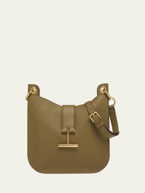 TOM FORD Tara Small Hobo Crossbody in Grained Leather