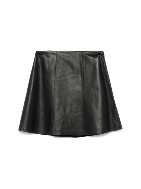 Naommi leather mini skirt