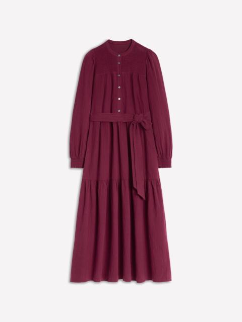 BODEN Cecily Double Cloth Midi Dress-Deep Wisteria