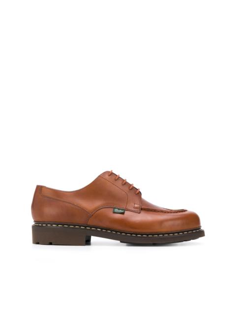 Paraboot exposed-stitched leather shoes