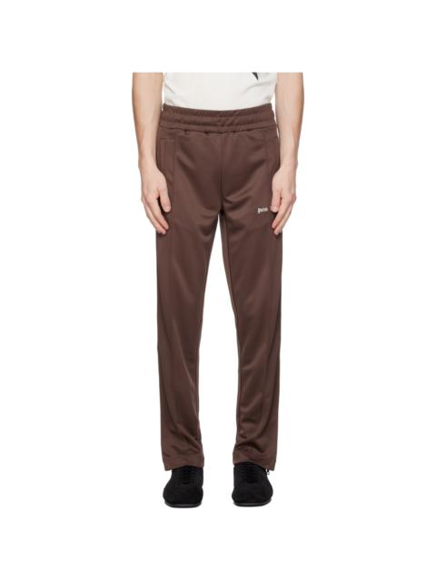 Palm Angels Brown Classic Logo Track Pants