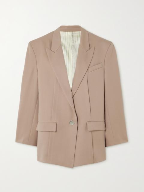 THE ATTICO Glen Oversized Wool-twill Blazer
