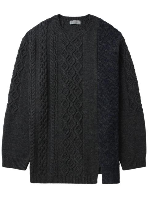 Yohji Yamamoto panelled jumper