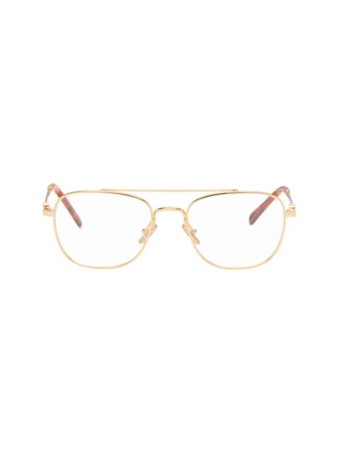 Miu Miu Gold Top Bar Metal Glasses