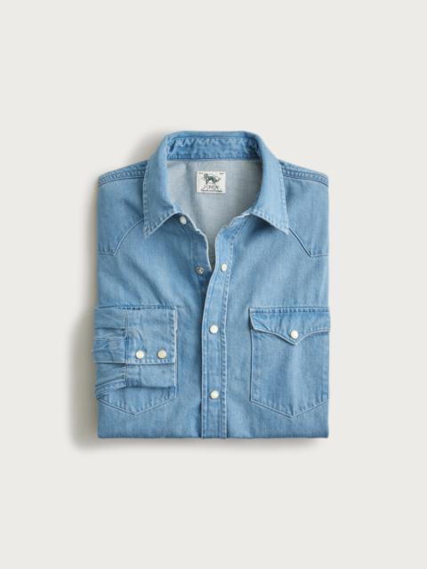 J.CREW Midweight denim western shirt