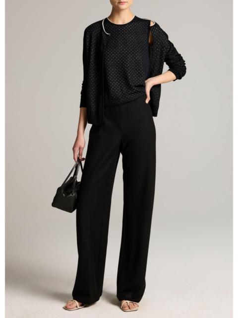 Vince Colette High-Rise Italian Wool-Blend Flannel Bias Pant