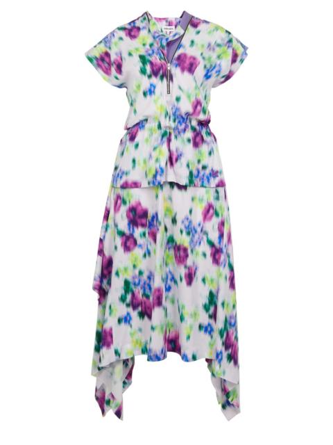 KENZO Printed Waisted Midi Dress