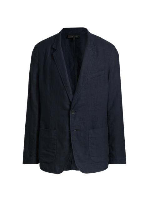 rag & bone Men's Butler Patch Pocket Linen Blazer - Salute