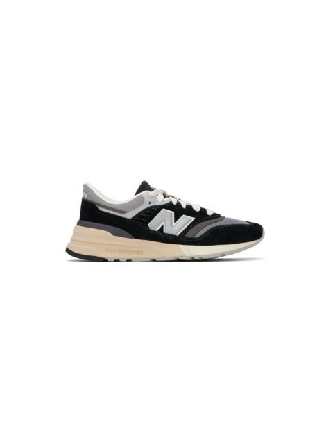New Balance Black & Gray 997R Sneakers