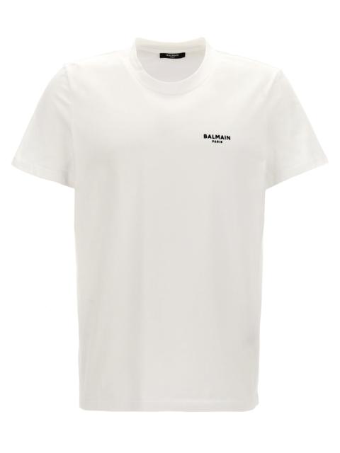 Balmain Flocked Logo T-Shirt White